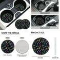 thumbnail image 6 of Uorisanigo Colorful Dog Paws 10 Pieces Car Accessories Set Soft Elastic Automotive Seat Cover and Steering Wheel Cover and Seat Belt Cover and Water Cup Coaster Keychains Fit for Car SUV, 6 of 7