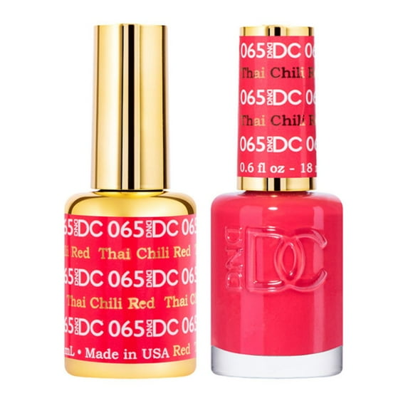 Thai Chilli Red #065 & Matching Polish Set - DND Gel & Lacquer