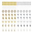 thumbnail image 1 of Minnieouse 70Pcs Hair Braiding Beads Hair Cuffs DIY Braids Necklace for Beard Wig Prendas para la parte del cuerpo 140 piezas oro plata, 1 of 1