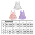thumbnail image 4 of IBTOM CASTLE Flower Girl Floral Lace Tulle Dress Princess Backless Wedding Junior Bridesmaid Pageant Communion Dance Maxi Gown 2-3 Years Purple, 4 of 8