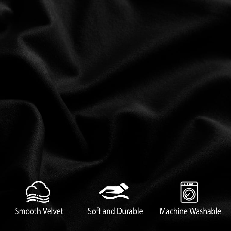 Velvet Blackout Curtain Panels, Set of 2 photo 4