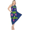thumbnail image 2 of HAPPY BAY Women's Summer Beachwear Sarong Bikini Wraps Swim Cover up Skirt Wrap Bathing suit Swimwear Swimsuit Beach Coverups for Women One Size Floral, Blue, 2 of 5