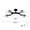 black, variant on Ceiling Fan with Light 3 Head 4 Head E27 Base Remote Control Quiet Motor 3 Speed 3 Color Stepless Dimmable for
