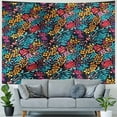 thumbnail image 4 of Abstract Tapestry, Wavy Pattern of Diagonal Ornaments Stripes Raindrops and Circles, Fabric Wall Hanging Decor for Bedroom Living Room Dorm, Multiple specifications, 4 of 6