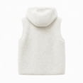 thumbnail image 3 of Auralook Women's Fleece Vest Outerwear Sleeveless Lightweight Button Hooded Jackets Warm Soft Vests with Pockets, 3 of 7