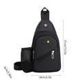 thumbnail image 3 of Small Sling Backpack Crossbody Sling Bag for Men Women, Chest Bag Daypack Fanny Pack Cross Body Bag for Outdoors Hiking Traveling, 3 of 6
