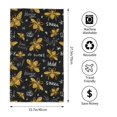 thumbnail image 4 of Kll Hohey Bee Golden Embroidery Ultra Absorbent & Soft Hand Towels For Bath, Hand, Face, Gym And Spa-27.5x16in, 4 of 9