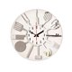 thumbnail image 5 of Reloj de pared acrílico, fácil de leer, reloj de pared para cocina, reloj silencioso para el hogar y la cocina. Plata, 5 of 8