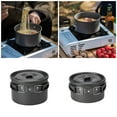 thumbnail image 2 of Aluminum Alloy Camping Pots Outdoor Cooking Pots with Lid NonStick Camping Cookware for Camping Hiking Picnics Travel, 2 of 8