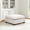 Cream Ottoman, variant on Bonzy Home Modular Sectional Sofa Down Filled Sectional Sofa L Shaped Comfy Couch with Chaise, Ottoman for Living Room