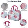 thumbnail image 4 of Womens Pioneer Flower Floral Print Pattern Lunch Box for Work,Insulated Lunch Bag for Women,Loncheras Para Mujer,Leakproof Adult Lunch Bag for Work,Beach,Travel,Picnic,Camping, 4 of 7