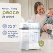 Chicco 3-in-1 Electric Steam Sterilizer for Baby Bottles, Pacifiers, Toys and More - White