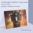 thumbnail image 3 of Light Switch Cover Black Dargon Plates Faceplate Decorative Switch Plate for Bedroom Home Decor, 3 of 7