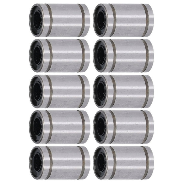 10 piezas de cilindro de cojinete de movimiento lineal, ejes ópticos, marco de prueba deslizante, repuesto ID 6 mm OD 12 mm LM6UU
