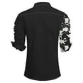 thumbnail image 5 of Cloudstyle Men's Casual Printed Turn Down Collar Long Sleeve Shirt - Lightweight, Anti-Pilling & Wrinkle-Resistant, 5 of 10