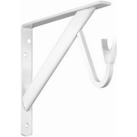 

Knape & Vogt RP-0495-WT Heavy Duty Shelf & Rod Bracket White