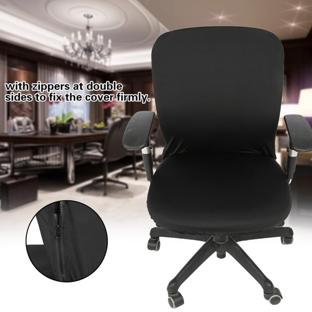 Funda para Silla de Oficina Cfor OMPuter Funda para Silla Poliéster Elástico Tela Estirable Silla para Funda de Asiento Protector para Oficina Cfor OMPuter Sillas Negro ANGGREK Otros