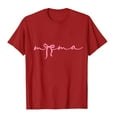 thumbnail image 4 of XMMSWDLA Tuniques à Épaules Dénudées Grande Taille pour Femmes, T-Shirts Aguichant à Manches Courtes, Hauts Décontractés d'Été avec Fermeture Éclair, Hauts Décontractés Rouges pour Femmes, 4 of 4