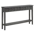 thumbnail image 1 of Sadie Table Console Longue de Style Ferme à 4 Tiroirs avec S, 1 of 5