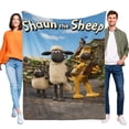 thumbnail image 1 of Shaun the Sheep - Shaun el Ovejito anti-pilling, suave, ligera, esponjosa y acogedora de lujo para hogar y cocina – Perfecta para niños y adultos,110X70cm, 1 of 6