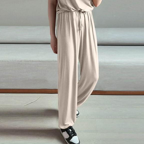 SNKSDGM Women's Plus Dress Pants Women Stretchy Women's Pants Casual Work Slacks Women's Spring Drape Loose Skinny Leggings Summer Thin Women's Sports Harem Pants