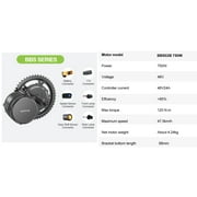 BAFANG BBS02B 48V 750W Mid Drive Kits Mid Motor Ebike Conversion Kits with 44T Chainring Wheel and EKD01 Display for BB 68-73mm Mountain Bike Road Bike (No Battery)