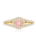thumbnail image 4 of Rosec Jewels IGI Certified Lab Grown Pink Diamond Engagement Ring - 1 Ct - Fancy Pink Color and VS1 Clarity - Pink White Diamond Ring, 14K Yellow Gold, US 3.00, 4 of 8
