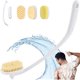 thumbnail image 1 of wonima11 Celestite 20” Long Handle Shower Brush for Body, Back Scrubber for Shower with 3 Pcs Brush Heads, Exfoliation and Improved Skin Health Suitable for Women, Men, Elderly (White), 1 of 1