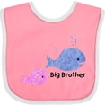 thumbnail image 3 of Inktastic Big Brother with Lil' Sister Boys Baby Bib, 3 of 4
