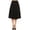 Black, variant on Women's Casual High Waist A-Line Midi Skirt with Elastic Waistband