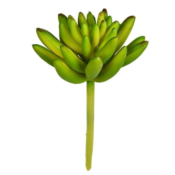 Vickerman 4" Artificial Green Succulent Pick, 6 per Bag