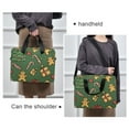 thumbnail image 6 of FORMRS 16" Laptop Bag Carrying Sleeve Case with Handle Travel Shoulder Briefcase, Yellow Christmas Gingerbread, 6 of 8