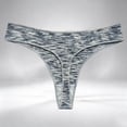 thumbnail image 2 of Noric Women's Cotton Ribbed Thong Panties Low Rise Stretchy Soft Breathable Daily Underwear, 2 of 6