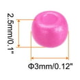 thumbnail image 2 of Cristal Cuentas 3mm Agujero Suelto Cuentas para Pulsera Pendientes Joyería Fabricación Cabello Trenzado Claro Fucsia Unique Bargains, 2 of 6