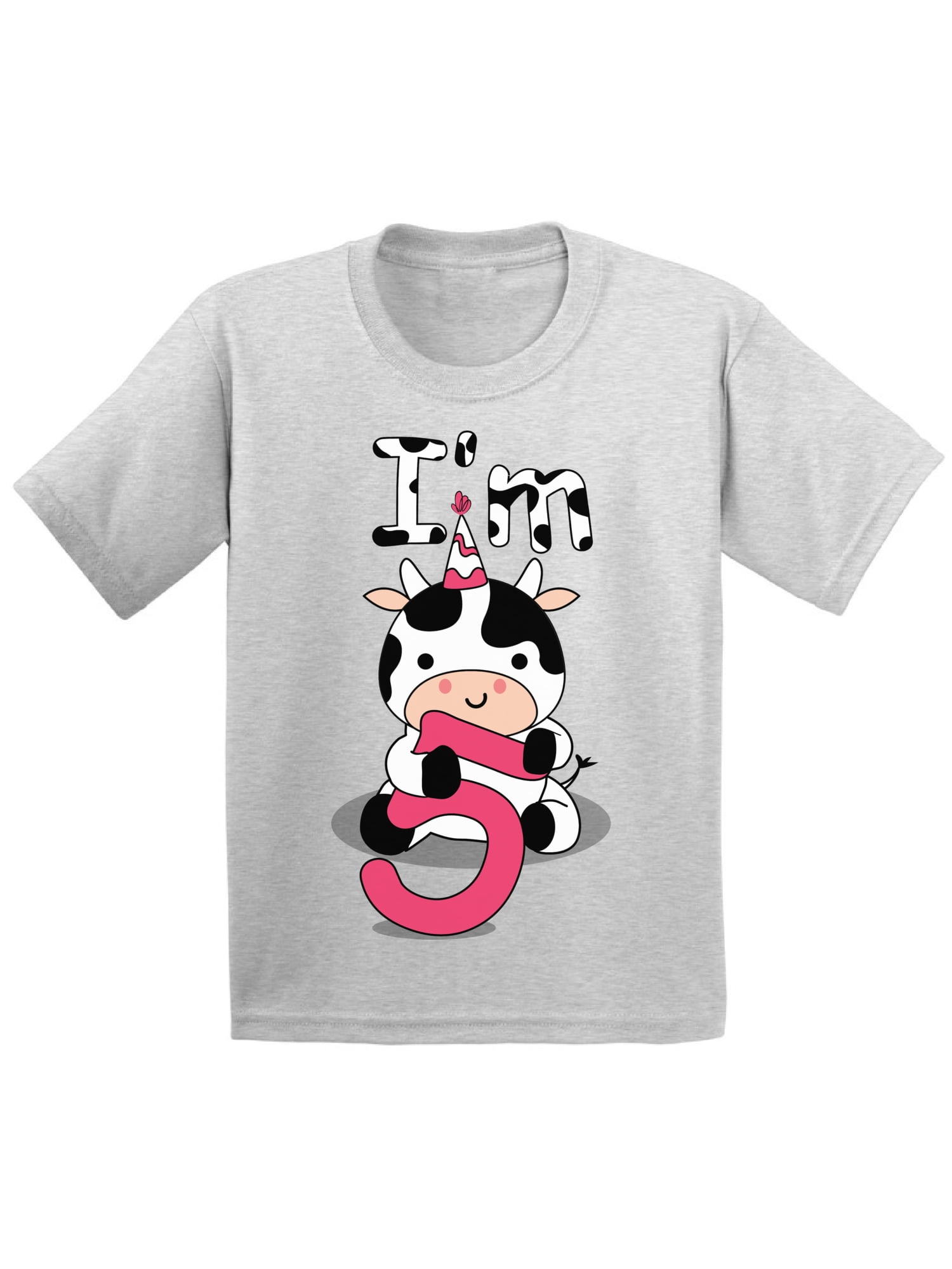 5 Years Old Kids Outfit Cow Five 2T Shirts 3T Clothes 5 Years Old Baby