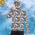 thumbnail image 5 of Dagegui UPF 50+ Fishing Hoodies for Men Long Sleeve UV Sun Protection Hooded Shirt Breathable Summer Cooling T-Shirts with Face Mask Gray,M, 5 of 6
