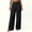 A05-Black, variant on Zysthvn Fall Pants Women Casual Wide Leg High Waisted Pants for Women Flowy Button with Pockets Solid Palazzo Trousers