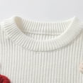 thumbnail image 6 of Gubotare Sweater for Baby Boys Boys Basic Sweater Long Sleeve Crew Neck Classic Knit Pullover Size 6 9 Months (White,6-9 Months), 6 of 7