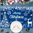 thumbnail image 2 of Winter Snowflake Christmas Placemats Set of 4, 12x18 Inch Blue Christmas Dinner Placemats Blue Christmas Heat Resistant Table Place Mats for Table Party Dining Decoration, 2 of 6