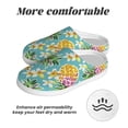 thumbnail image 6 of Lsque Cute Pineapples Pattern Womens Comfort Cotton on Scuff With Memory Foam and Anti-skid Sole Slipper-46/47, 6 of 7