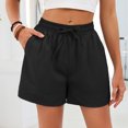 thumbnail image 6 of adaychics Drawstring Shorts Women High Waist Casual Drawstring Lightweight Shorts Elastic Waist Pants Pockets for Walking Travel, 6 of 10