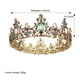 thumbnail image 4 of Vintage Barroco Nupcial Tiara Corona Novia Cristal Reina Rey Corona Boda Accesorios De Joyería Para El Cabello Mujeres Desfile Tocado De Graduación Methold AP004859-00, 4 of 7