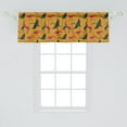 thumbnail image 2 of Ambesonne Jungle Cartoon Window Valance, Folk Ornate Birds, 54" X 18", Amber Hot Pink Emerald, 2 of 3