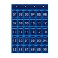 thumbnail image 1 of Classroom Pocket Chart Multipurpose Wall Door Mount Hanging Classroom Hanging Blue 30 Pockets, 1 of 9