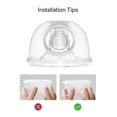 thumbnail image 2 of Momcozy Milk Collection Set for S9/S12 Pro Breast Pump, Double-Sealed Collector Cup with 24mm Flange, 180ml, 2 of 5