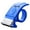 Blue, variant on Heavy Duty Wide Tape Dispenser Holder for Carton Sealer - 16.5*5.5cm, Suitable for Various Tape Sizes, Ergonomic Handle, Durable Construction, Easy Installation