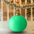 thumbnail image 6 of 24 Inch Giant PVC Inflatable Christmas Ball Ornaments, Outdoor Large Xmas Blow Ball Decorations for Christmas Themed Party Ornaments (1 PC, Green), 6 of 7
