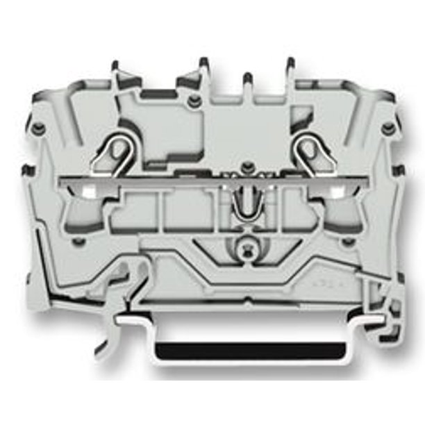 2002-1201, Wago, 2-conductor through terminal block, 2.5 mm², gray ...