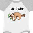 thumbnail image 4 of Inktastic Nap Champ Cute Sleeping Sloth Boys or Girls Baby Bodysuit, 4 of 5