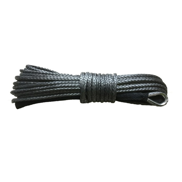 4mm X 12m UHMWPE Synthetic Winch Rope, Cable , Line, With Thimble And Sleeve For 4WD Boat Recovery